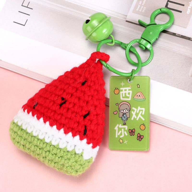 Fruit Keychain Accessories Cute Metal Handcrafted Style