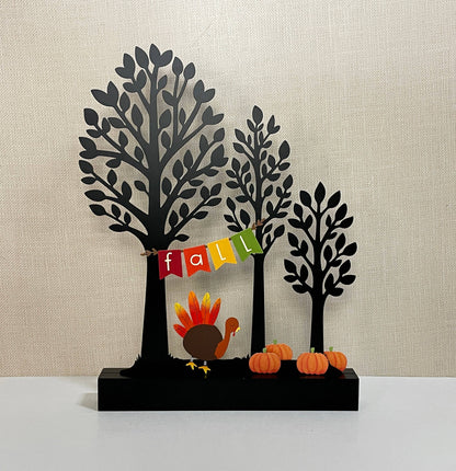 Pumpkin Magnets S/4, Fall Decor