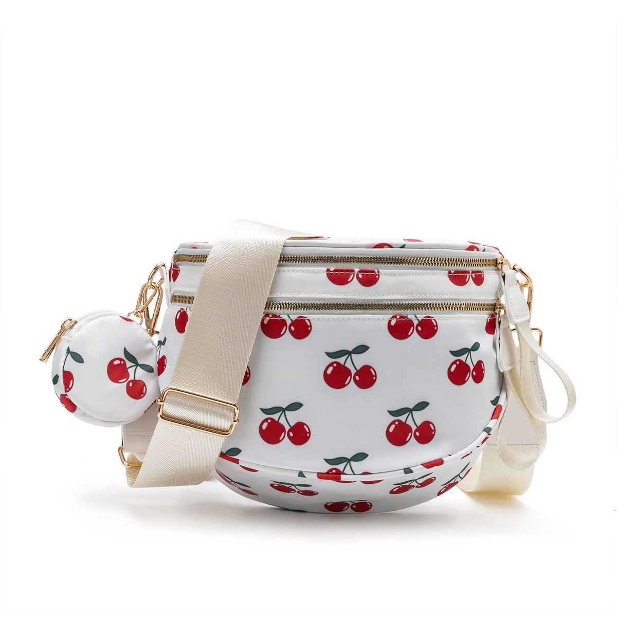 Checkered Bum Bag Crossbody Bag with coin purse