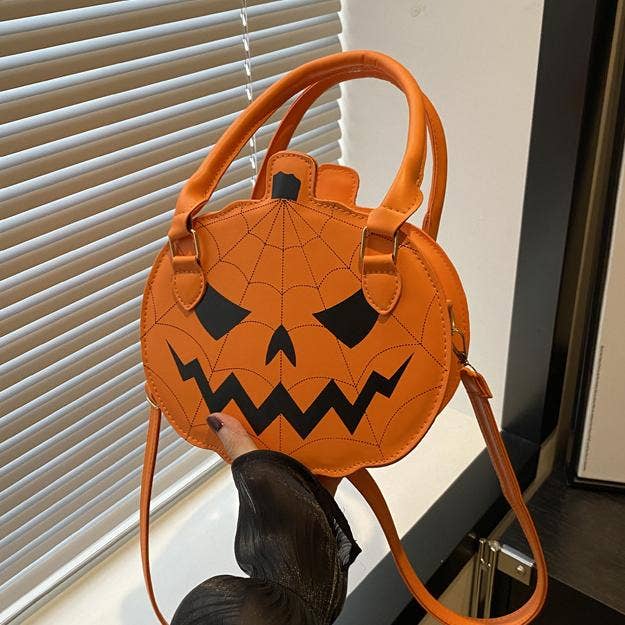 Devil Pumpkin Handbag Halloween Crossbody Bag