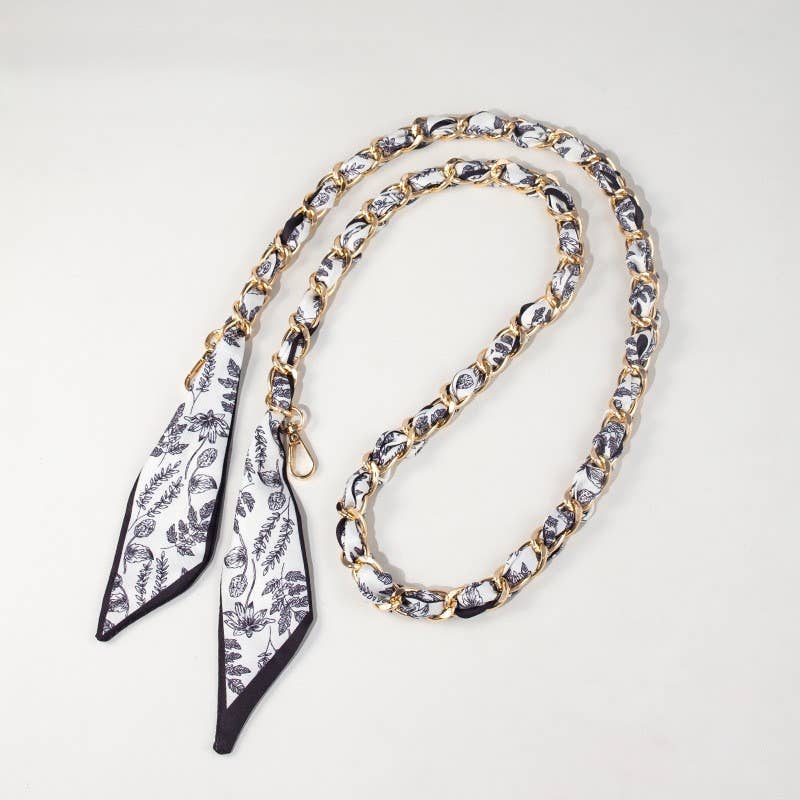 Coco Style Fabric Woven Chain Bag Strap Replacement