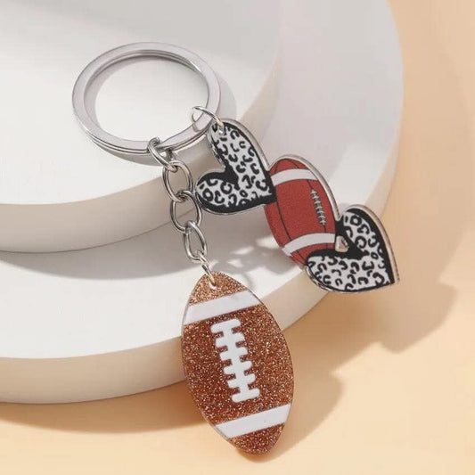 Acrylic Football Keychain