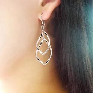 Silver Twist Earrings