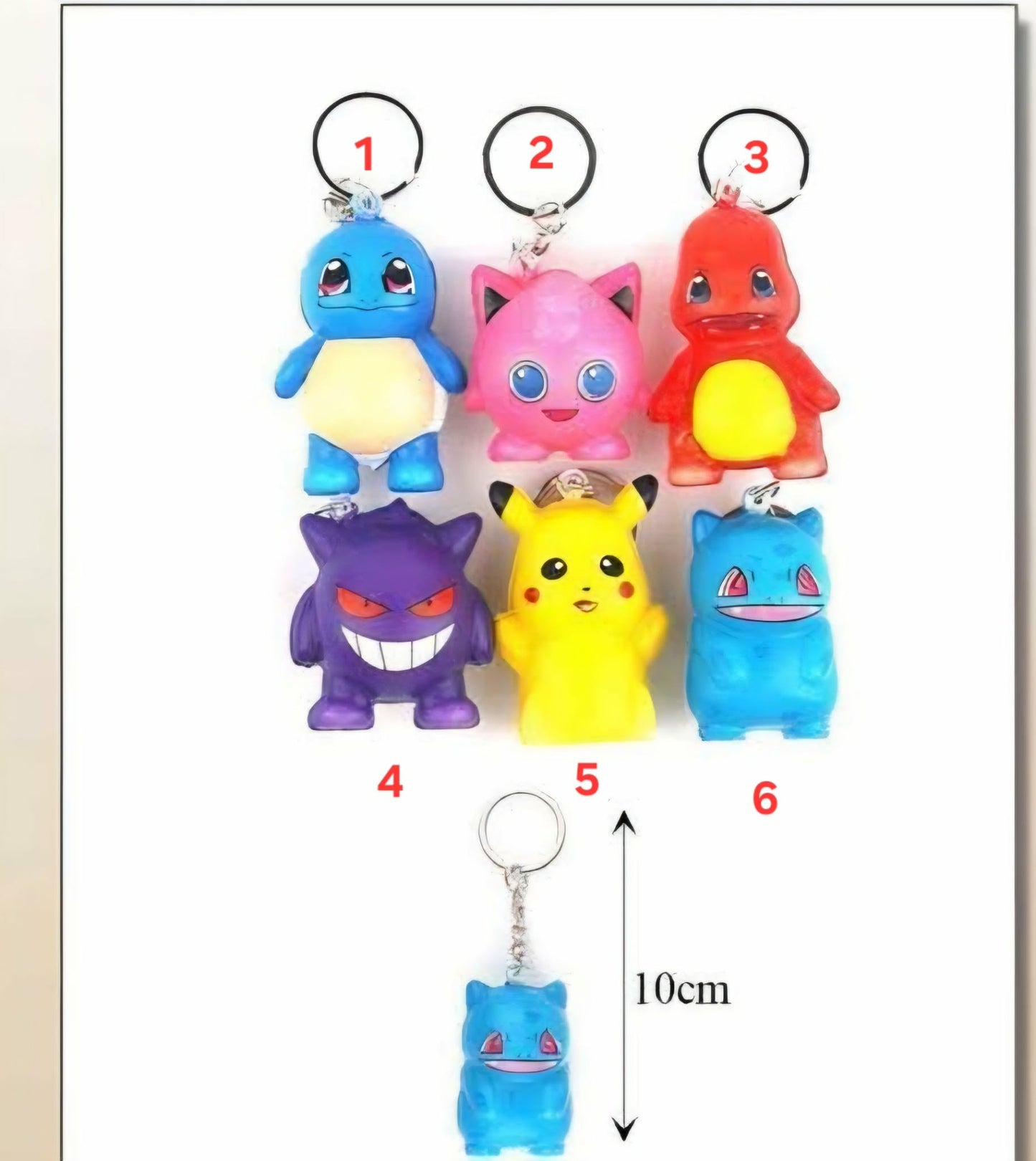Character Squishy Keychain