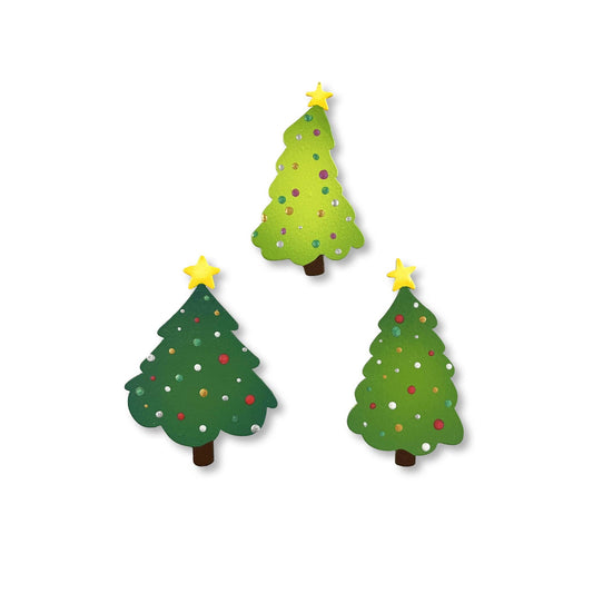 Winter Tree Magnets S/3