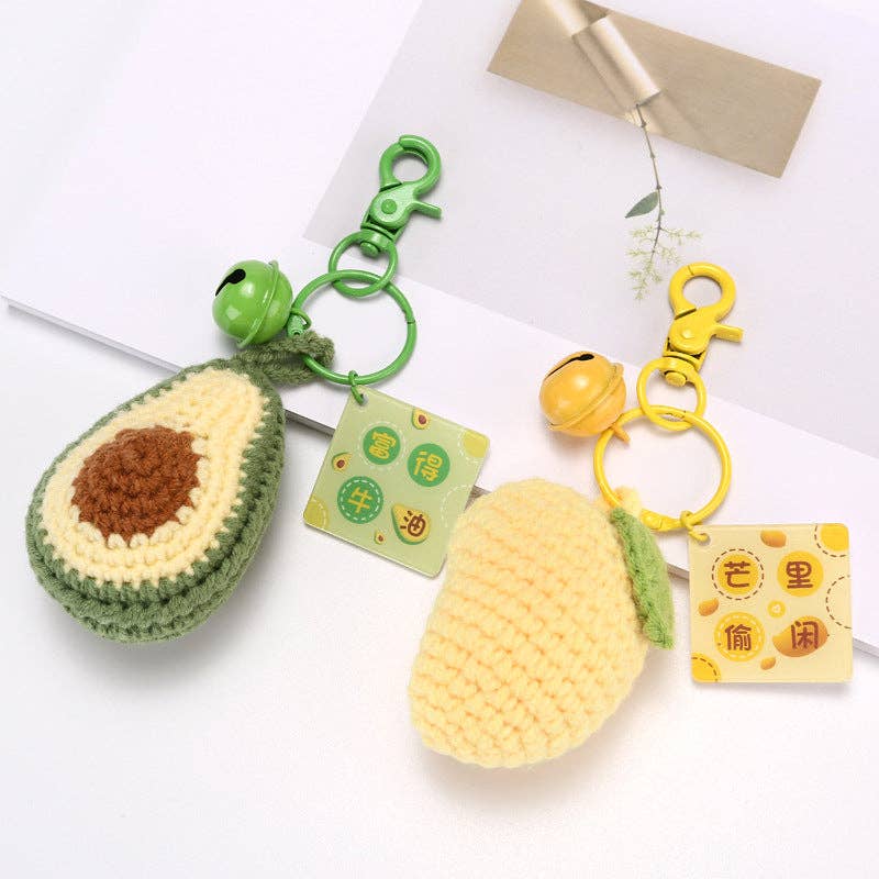 Fruit Keychain Accessories Cute Metal Handcrafted Style
