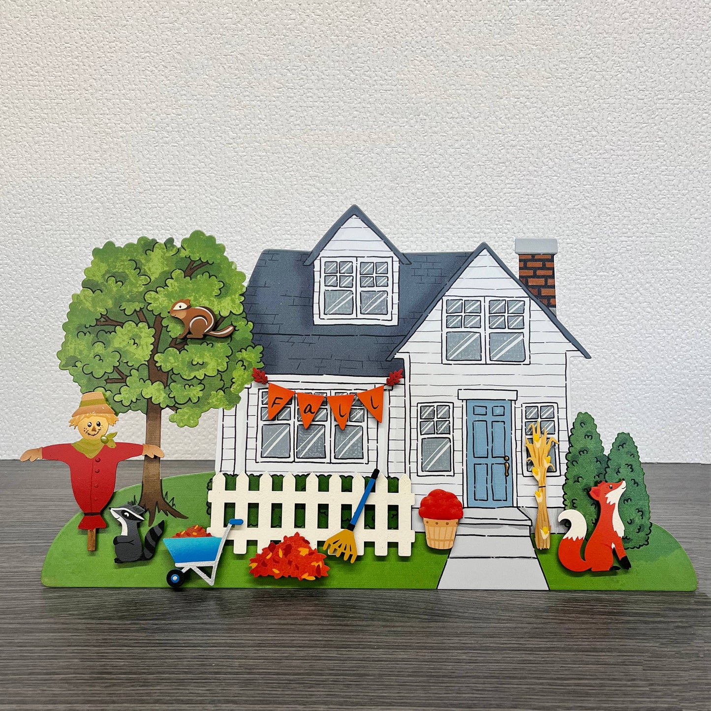 Fall Front Porch Magnets S/3, Mini Fall Decor