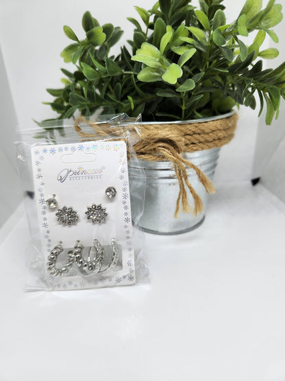 Princess Accessories 4pc Earrings