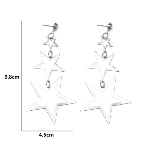 Dangling Star Earrings