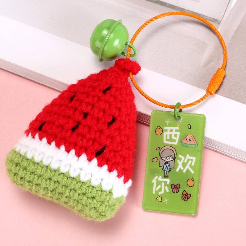 Fruit Keychain Accessories Cute Metal Handcrafted Style