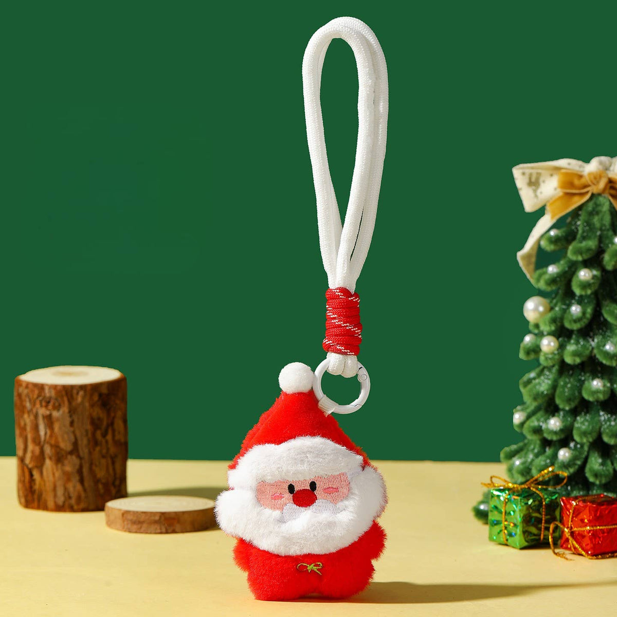 Cute Christmas Plush Toy Keychain