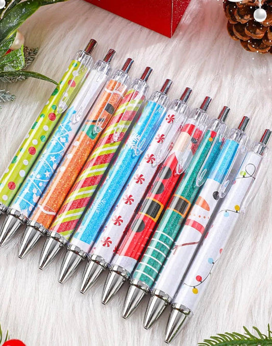 Christmas themed pens