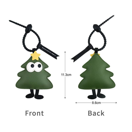 Christmas Tree Apple Star Cartoon Keychain Pendant
