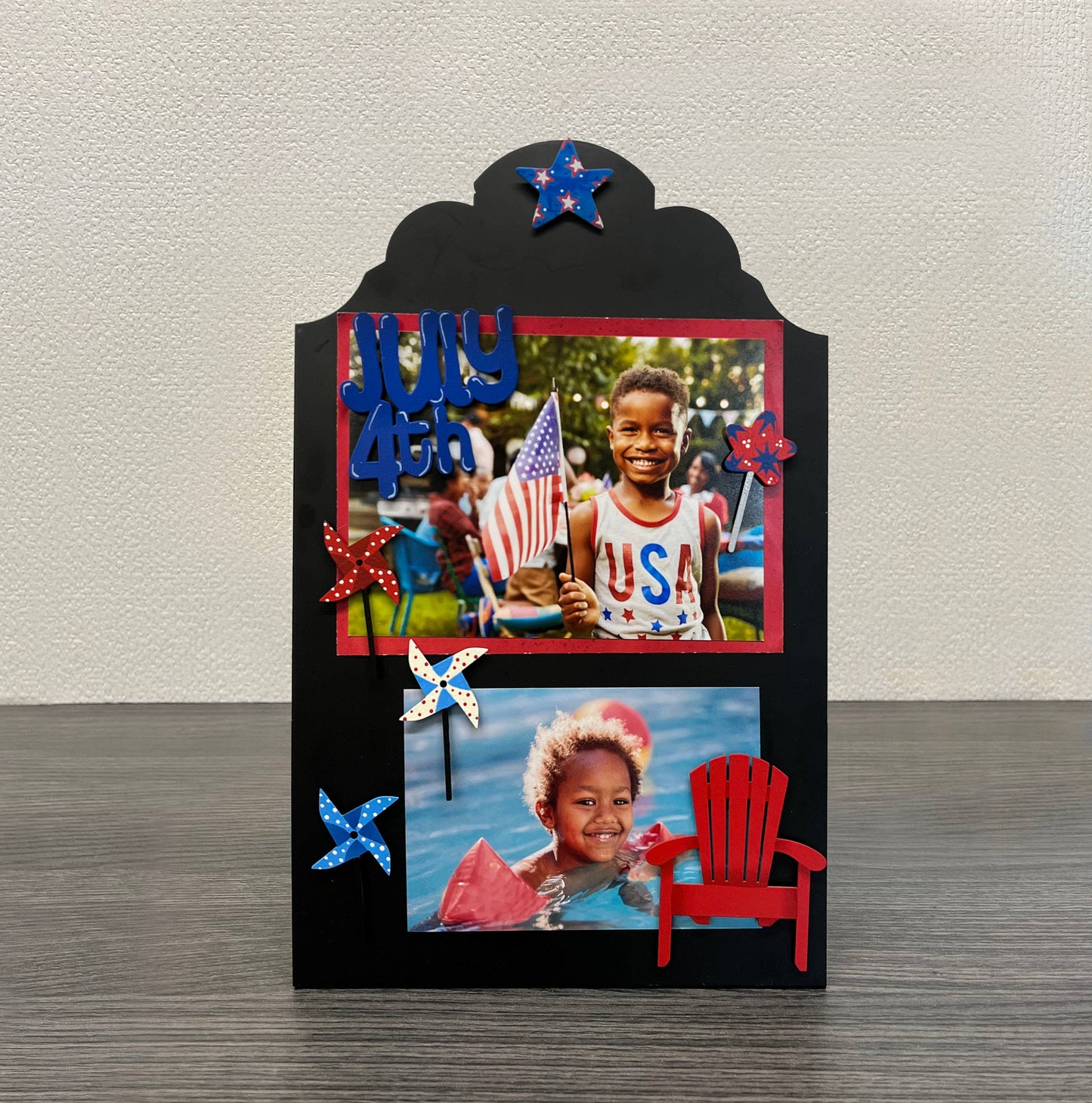 "July 4th" w/ Sparkler Magnet