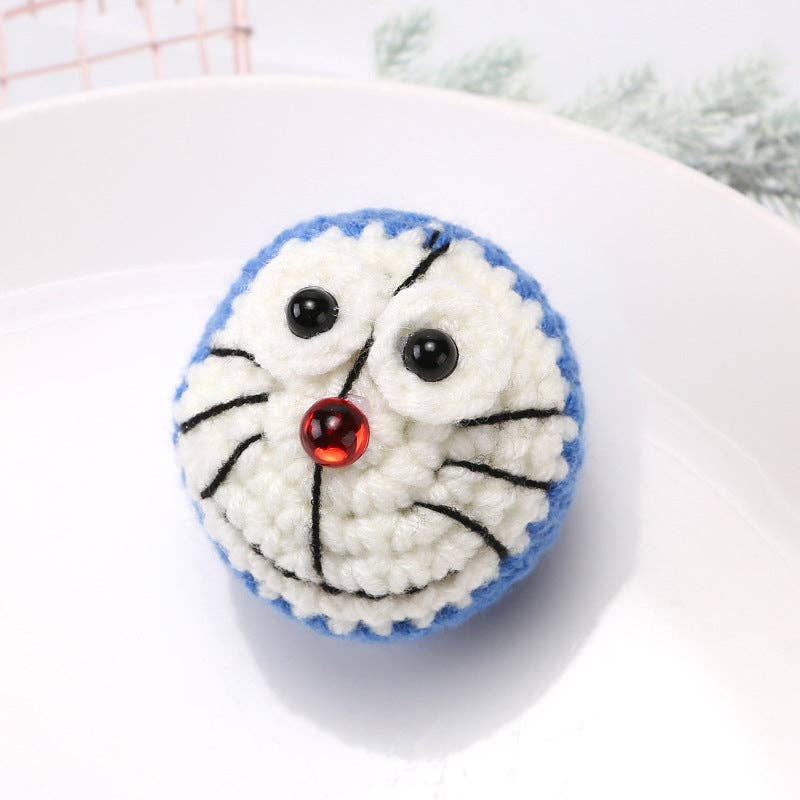 Cute Cartoon Animal Head Keychain Plush Accessories