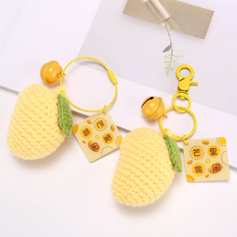 Fruit Keychain Accessories Cute Metal Handcrafted Style