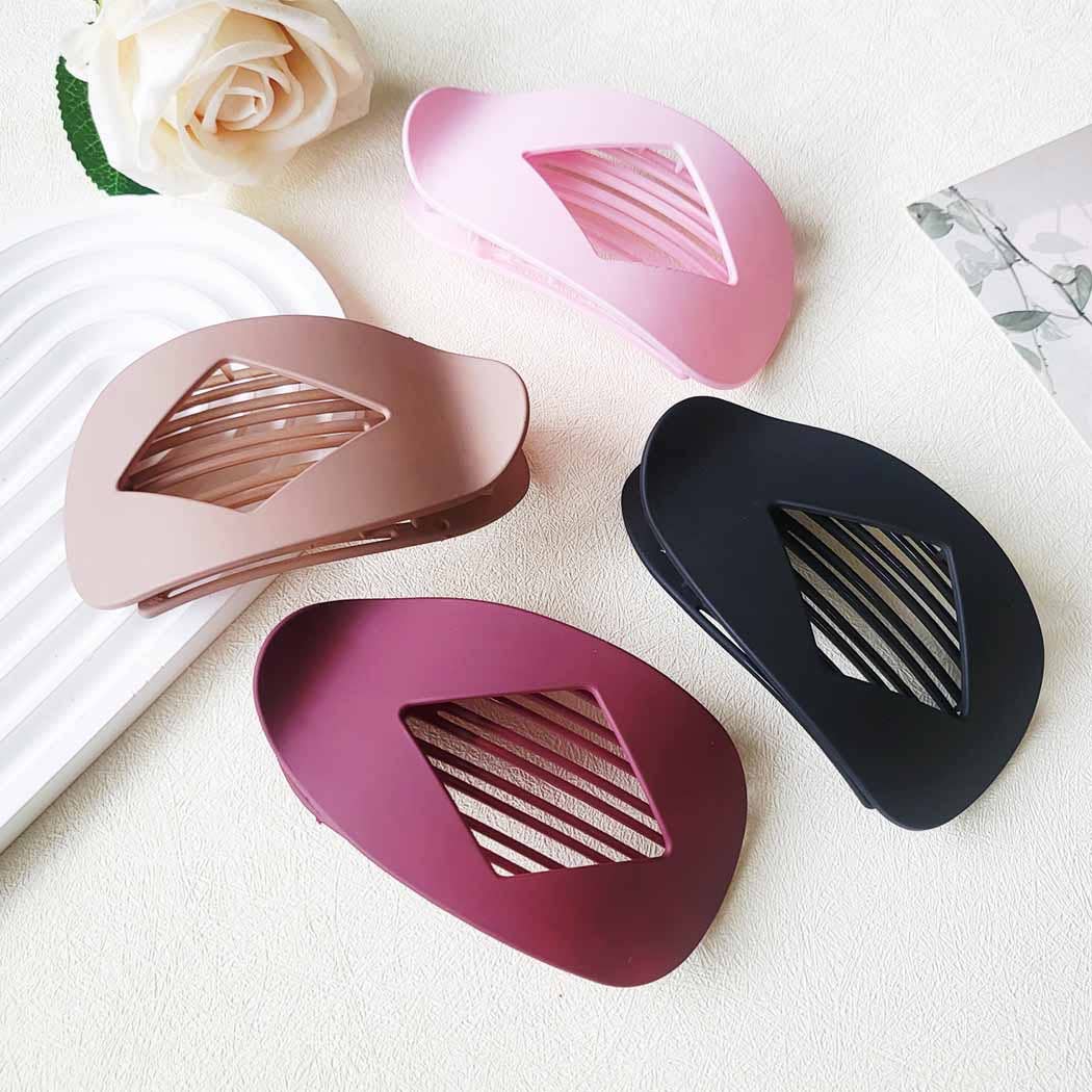 Assorted Colors of Flat Hair Claw  Clip