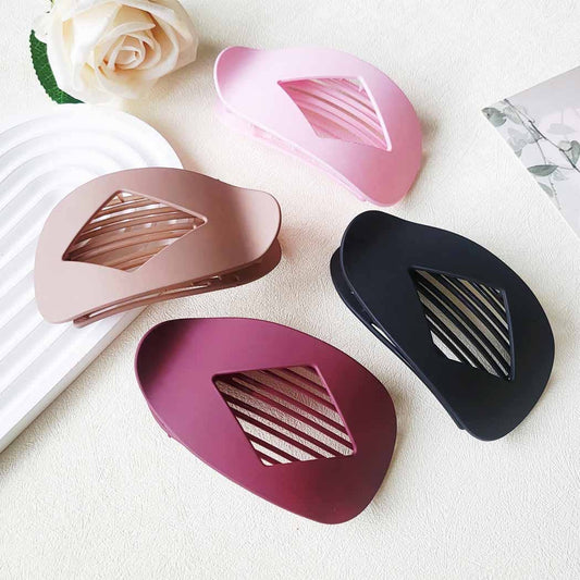 Assorted Colors of Flat Hair Claw  Clip