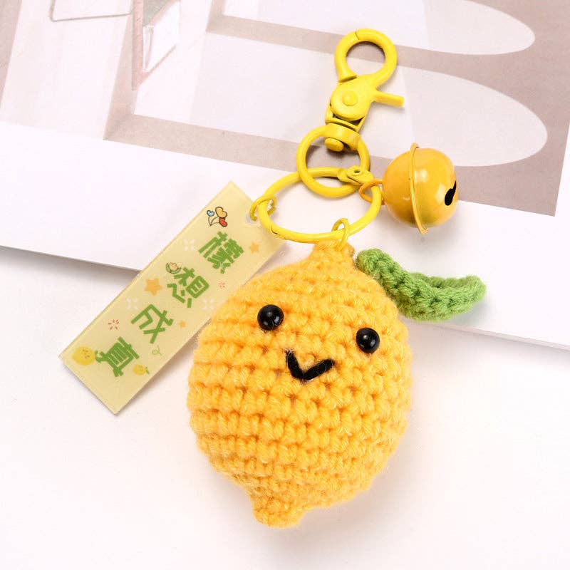 Fruit Keychain Accessories Cute Metal Handcrafted Style