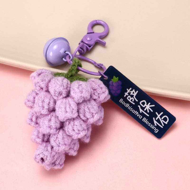 Fruit Keychain Accessories Cute Metal Handcrafted Style