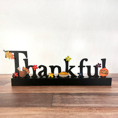 Give Thanks Magnets S/4, Thanksgiving Decor