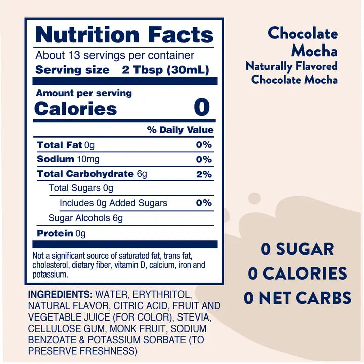 Naturally Sweetened Chocolate Mocha Syrup - 375ml