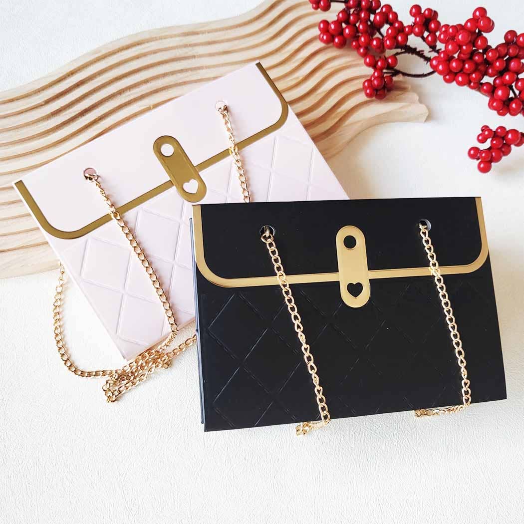 Metal Handle Fancy Handbag Shape Gift Bag