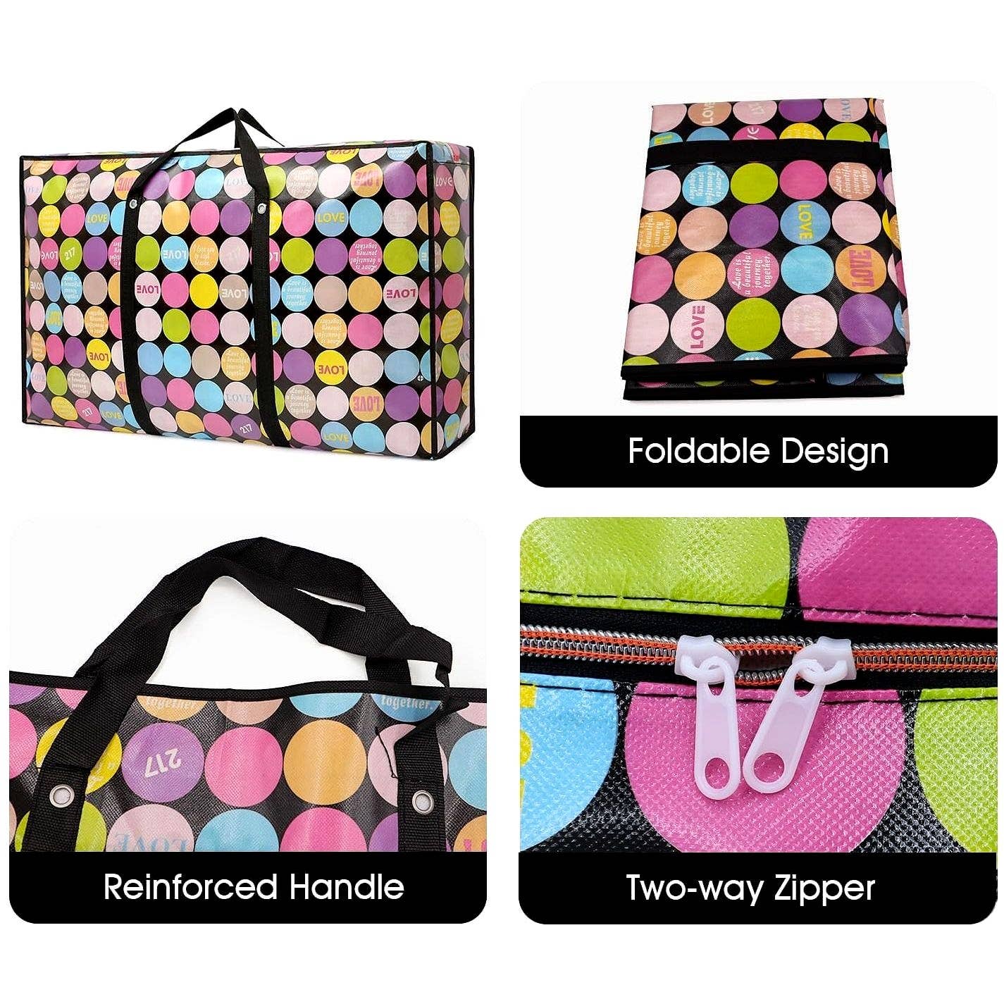 Love You Jumbo Extra Large Shopping Bag Storage Laundry Bag