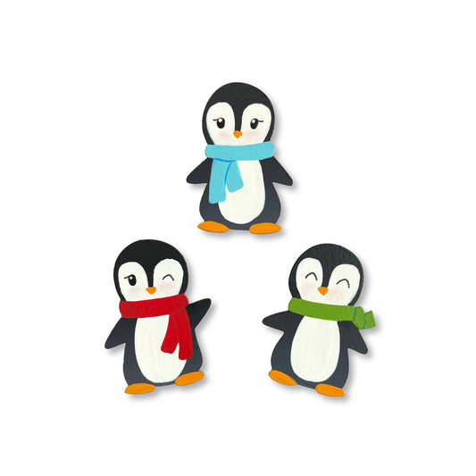 Penguin Magnets S/3, Winter Decor