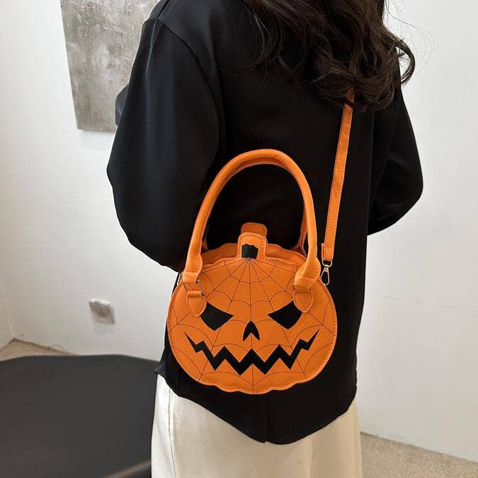 Devil Pumpkin Handbag Halloween Crossbody Bag