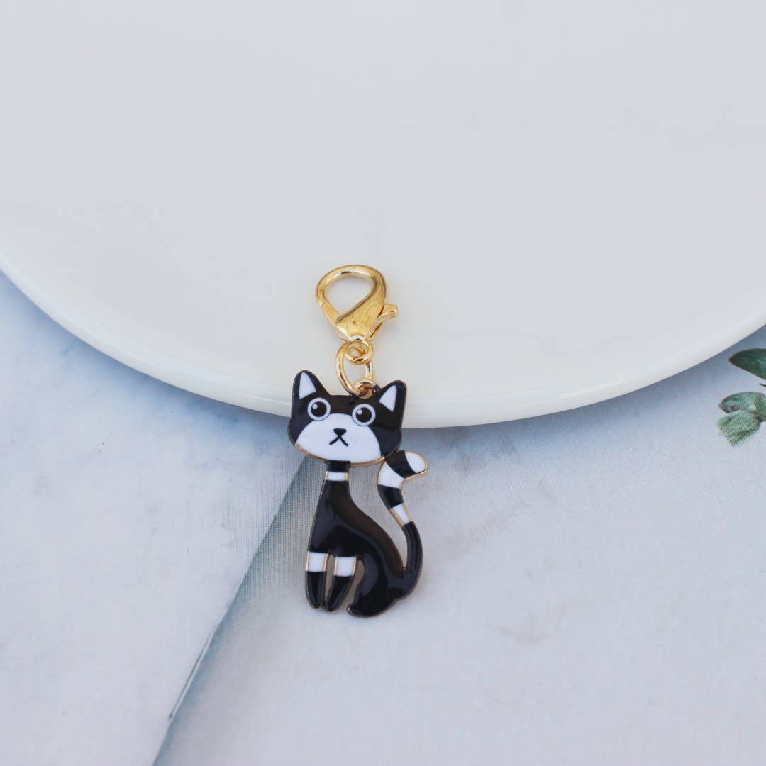 Colorful Cat Keychain Cute Bag Charm & Key Accessory