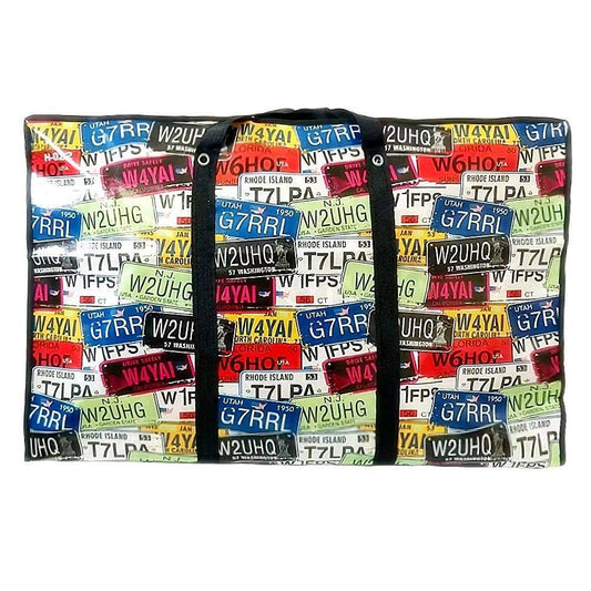 License Plate Jumbo Shopping Storage Laundry Bag