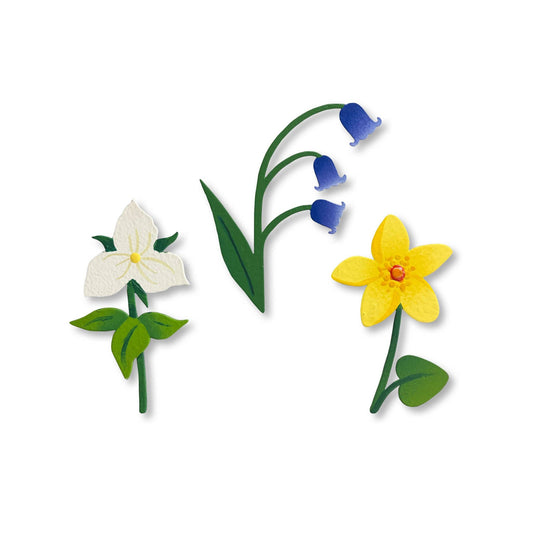 Wildflower Magnets S/3