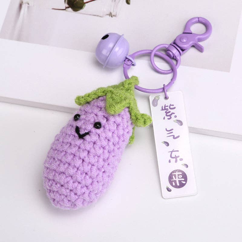 Fruit Keychain Accessories Cute Metal Handcrafted Style
