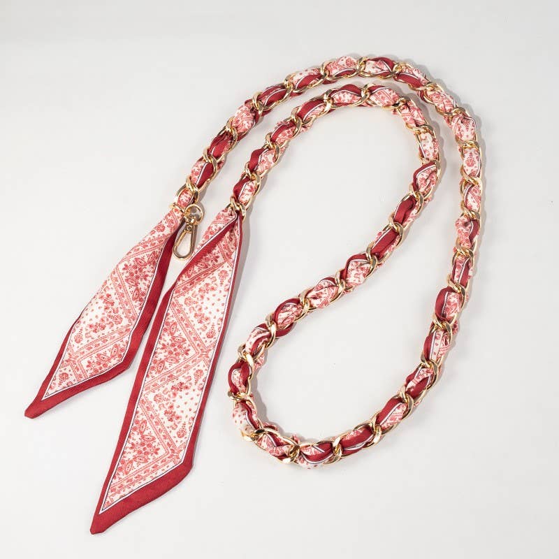 Coco Style Fabric Woven Chain Bag Strap Replacement