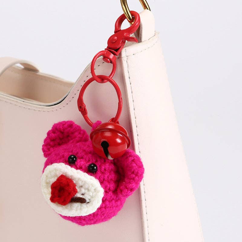 Creative Handmade Woven Cartoon Keychain Plush Toy Accessories