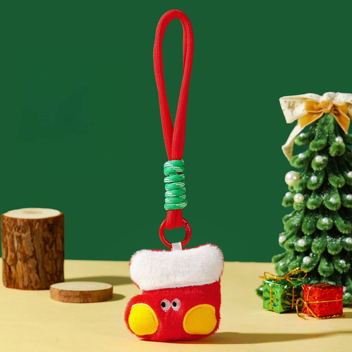 Cute Christmas Plush Toy Keychain