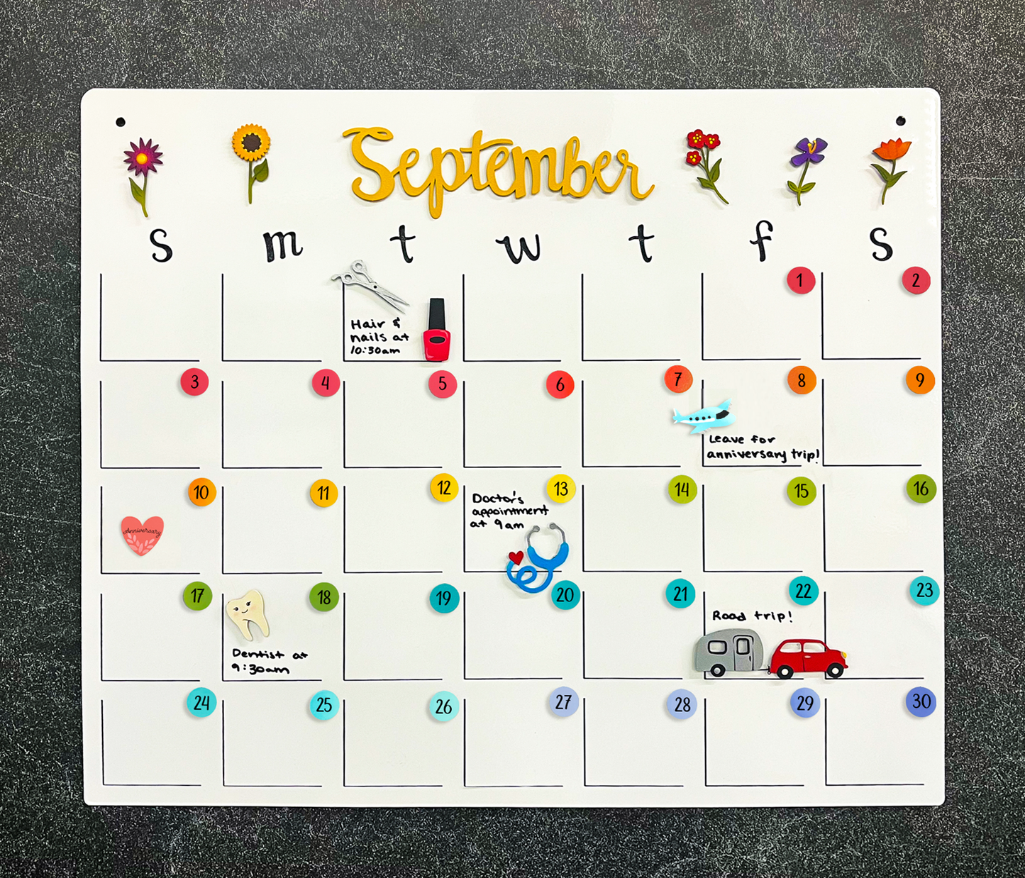 Calendar Number Magnets