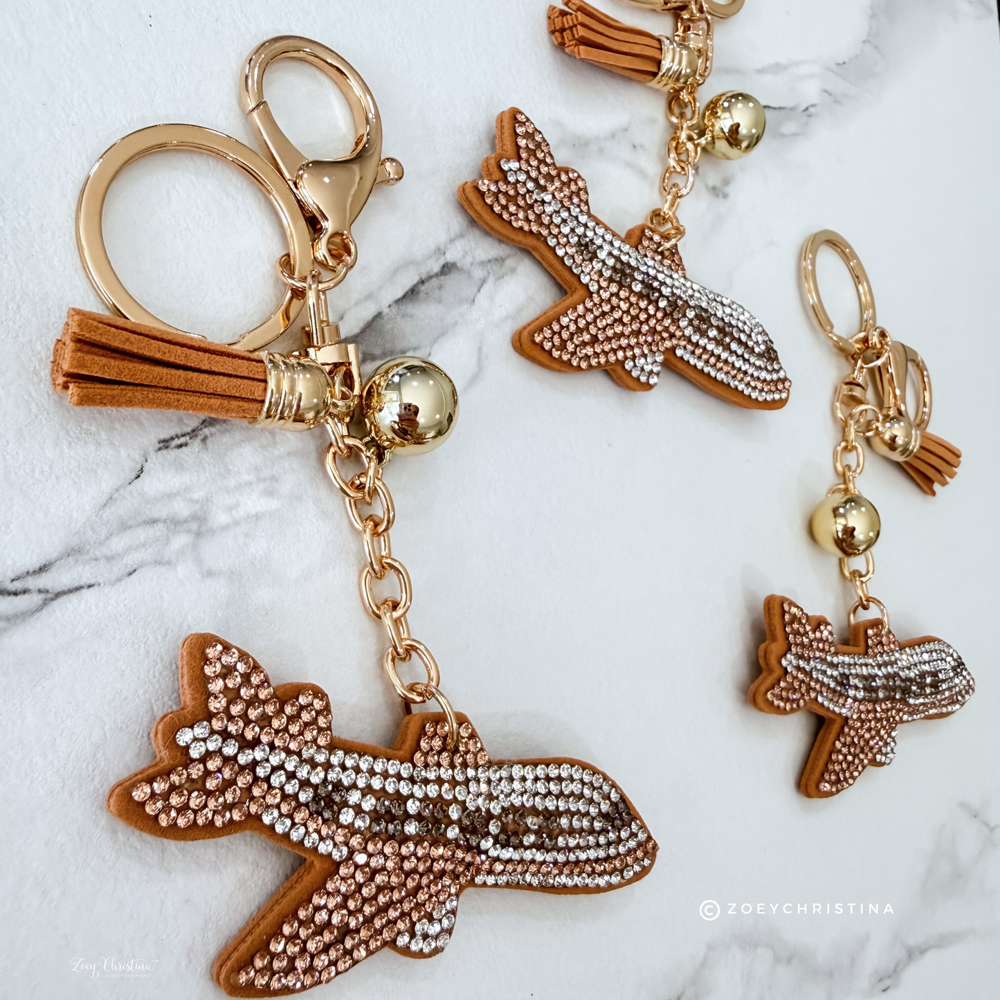 Airplane Bag Charm – Keychain for Flight Attendant