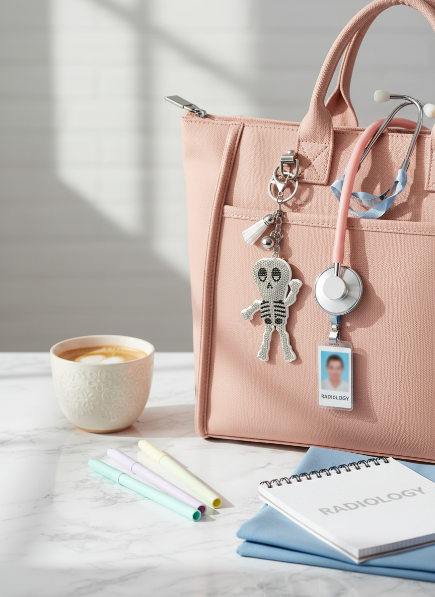 Skeleton Rhinestone Keychain – Sparkly Halloween, Everyday