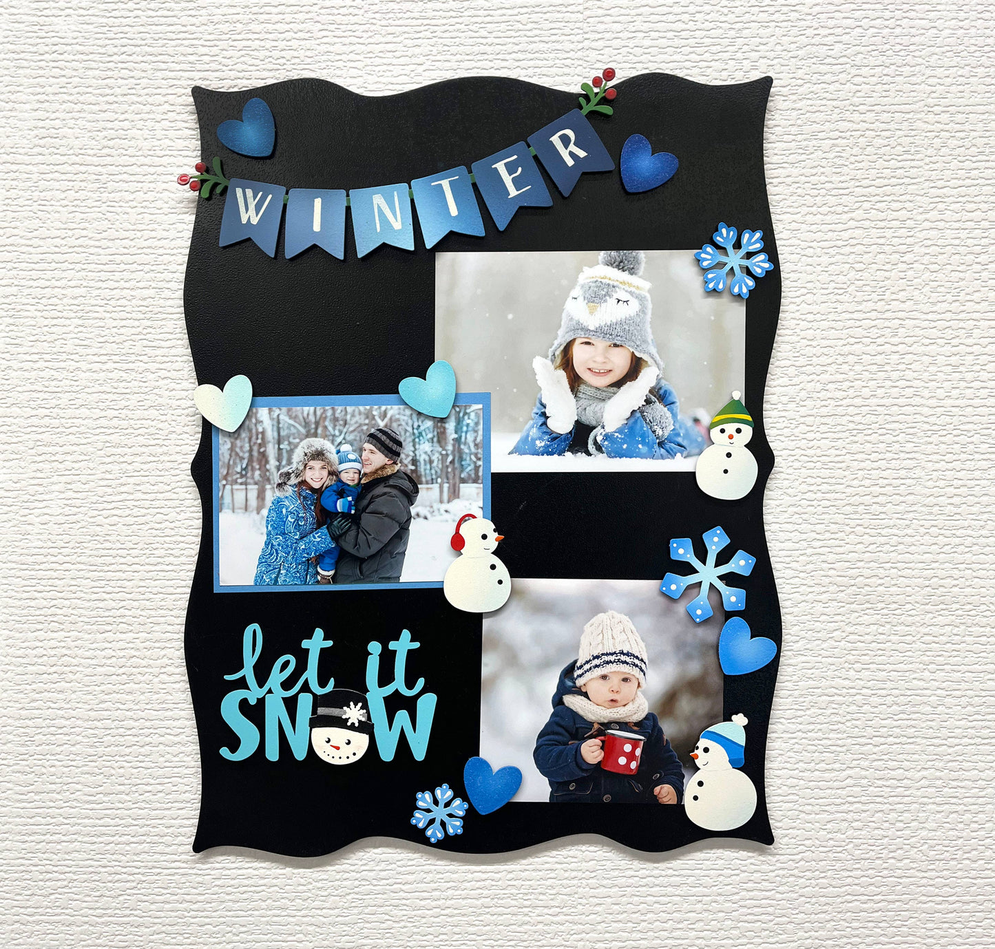 Snowflake Magnets S/3, Winter Decor