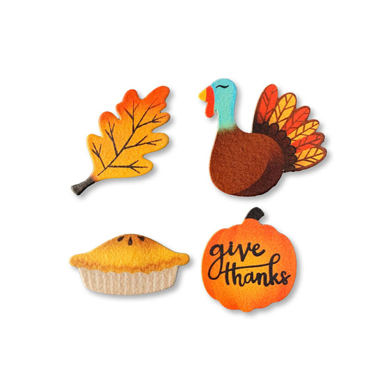 Give Thanks Magnets S/4, Thanksgiving Decor