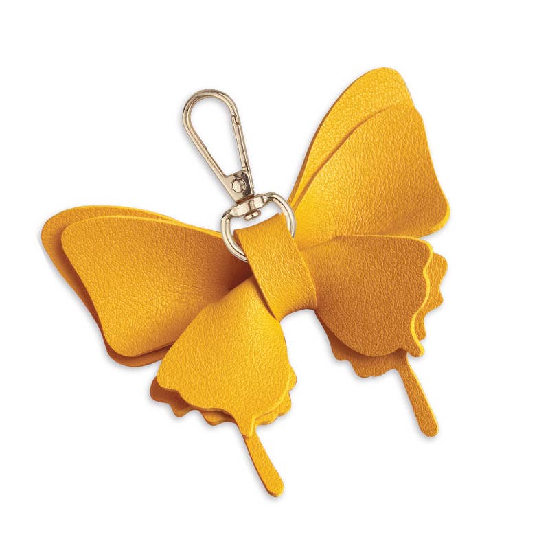 Butterfly Leather Keychain Bag Accessory