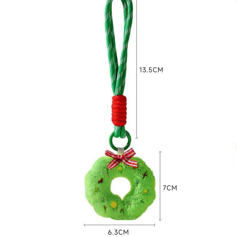 Cute Christmas Plush Toy Keychain