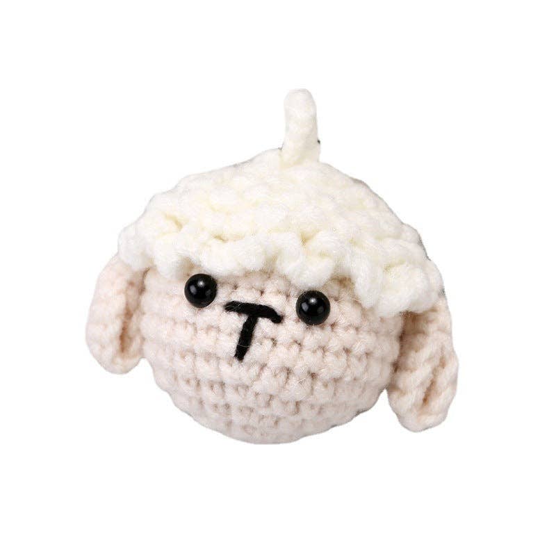 Cute Cartoon Animal Head Keychain Plush Accessories