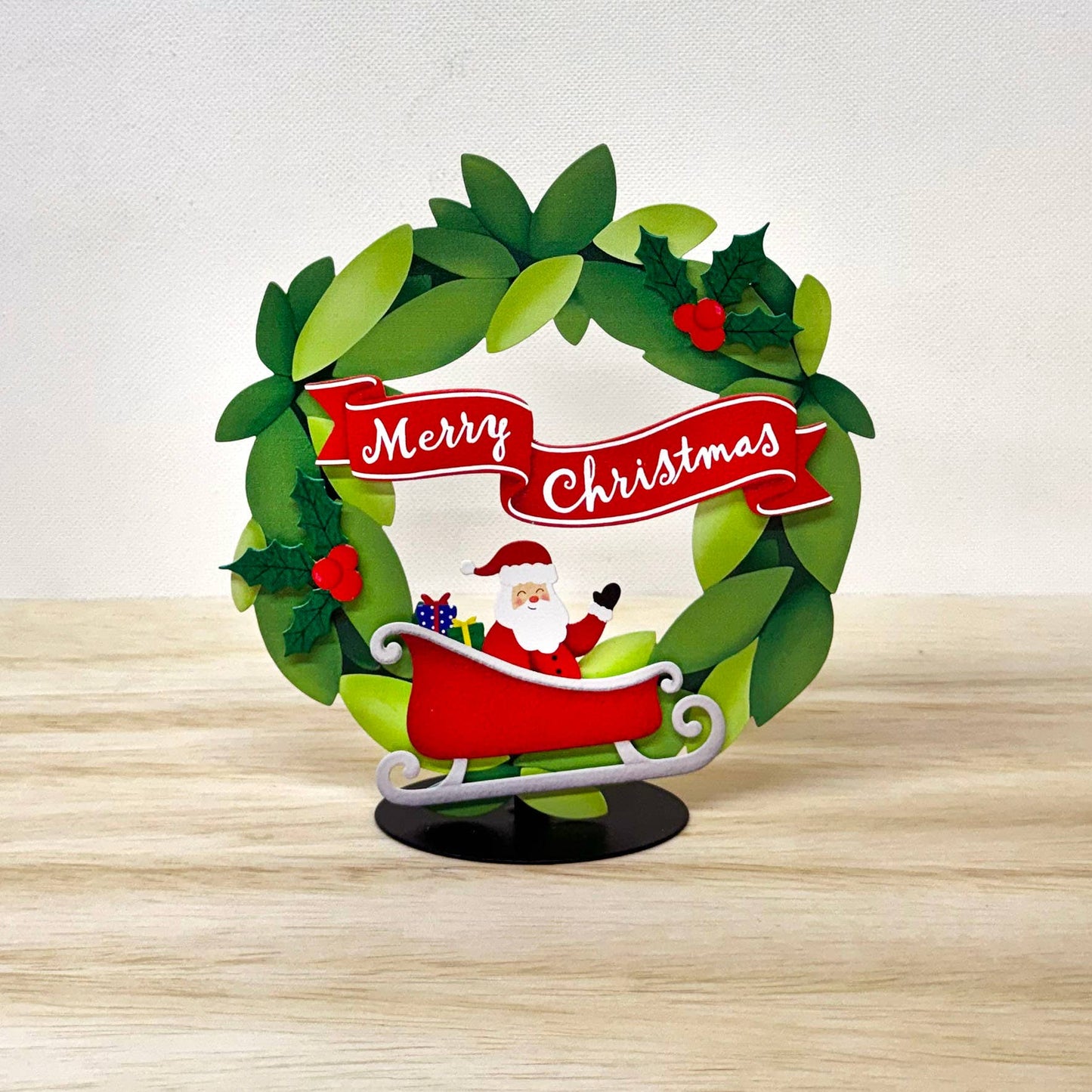 Merry Christmas Banner Magnets S/3, Holiday Decor