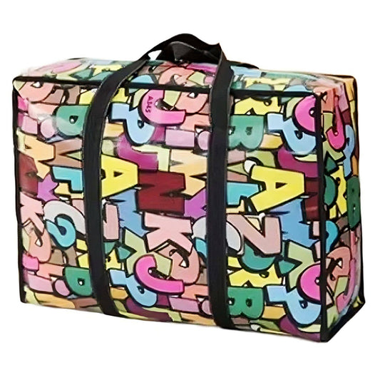 Alphabet Jumbo Shopping Bag Storage Laundry Bag