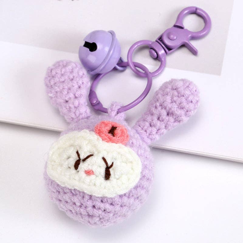 Creative Handmade Woven Cartoon Keychain Plush Toy Accessories
