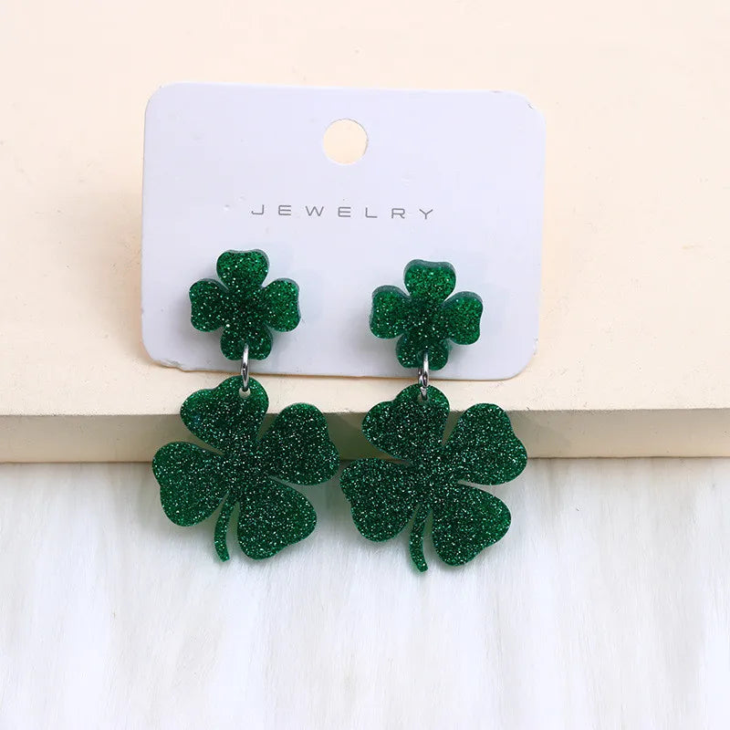 Clover Acrylic Earrings