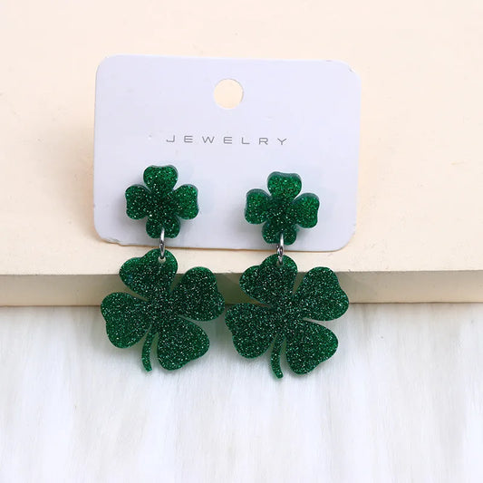 Clover Acrylic Earrings